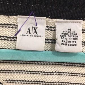 Armani Exchange Sweaters - Vintage Armani Exchange Geometric Lines Sweater Armani Exchange Sweaters - Vintage Armani Exchange Geometric Lines Sweater